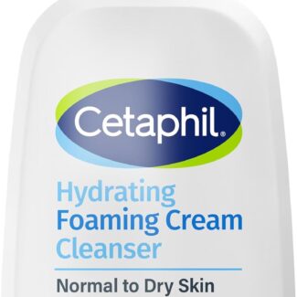 Cetaphil Cream to Foam Face Wash, Hydrating Foaming Cream Cleanser, 16 oz, For Normal to Dry, Sensitive Skin, with Soothing Prebiotic Aloe, Hypoallergenic, Fragrance Free