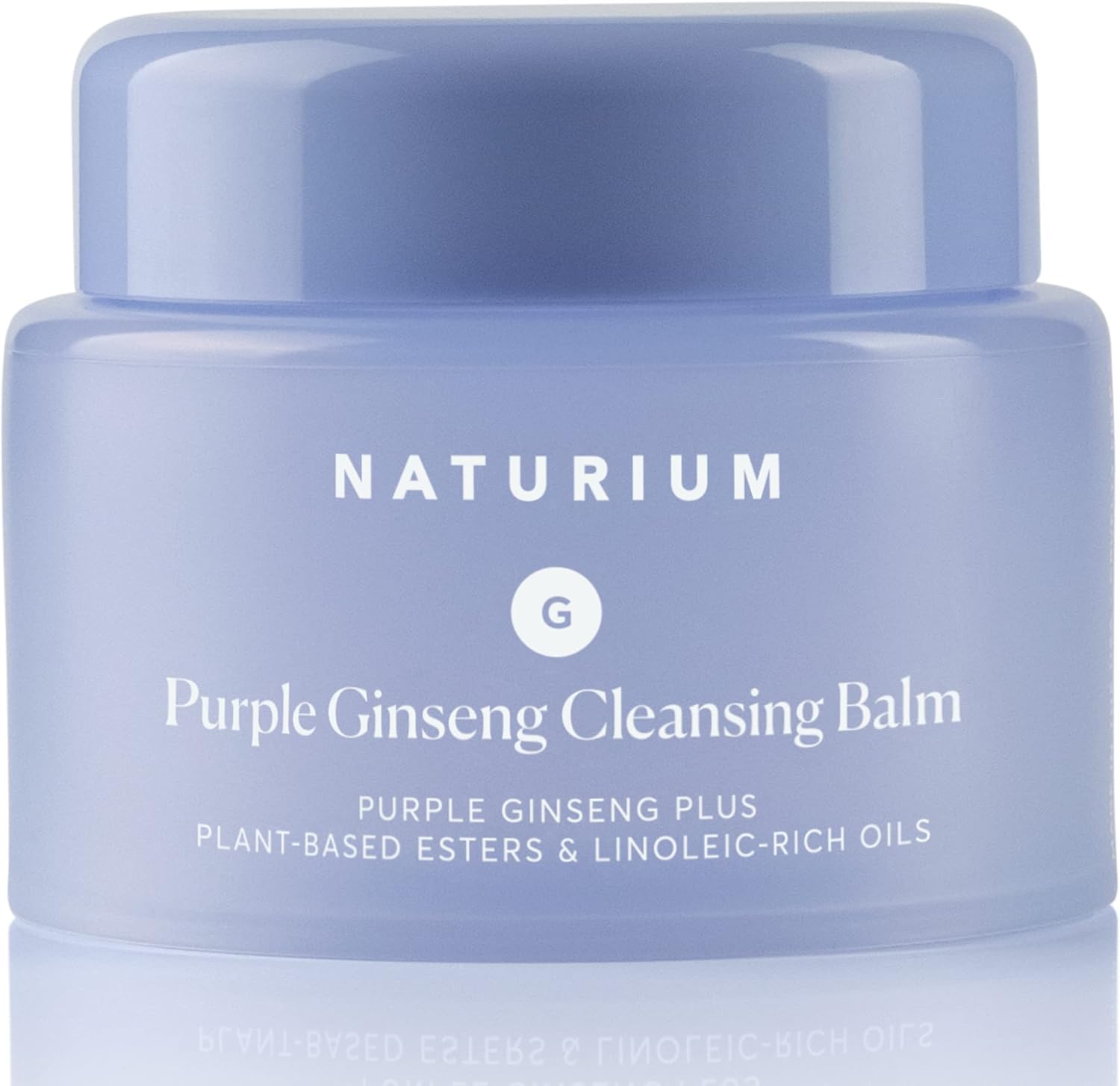 Naturium Purple Ginseng Cleansing Balm Plus Plant-Based Esters & Linoleic-Rich Oils, Smoothing Face Wash, 3.0 oz