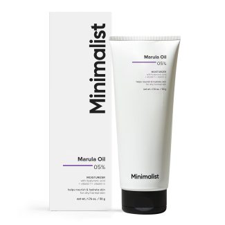 Minimalist Marula Oil 5% Face Moisturizer for Dry, Dehydrated, Flaky Skin